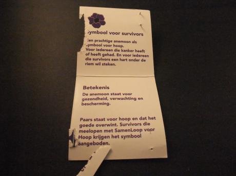 Anemoon symbool voor iedereen die kanker heeft (gehad) (3)